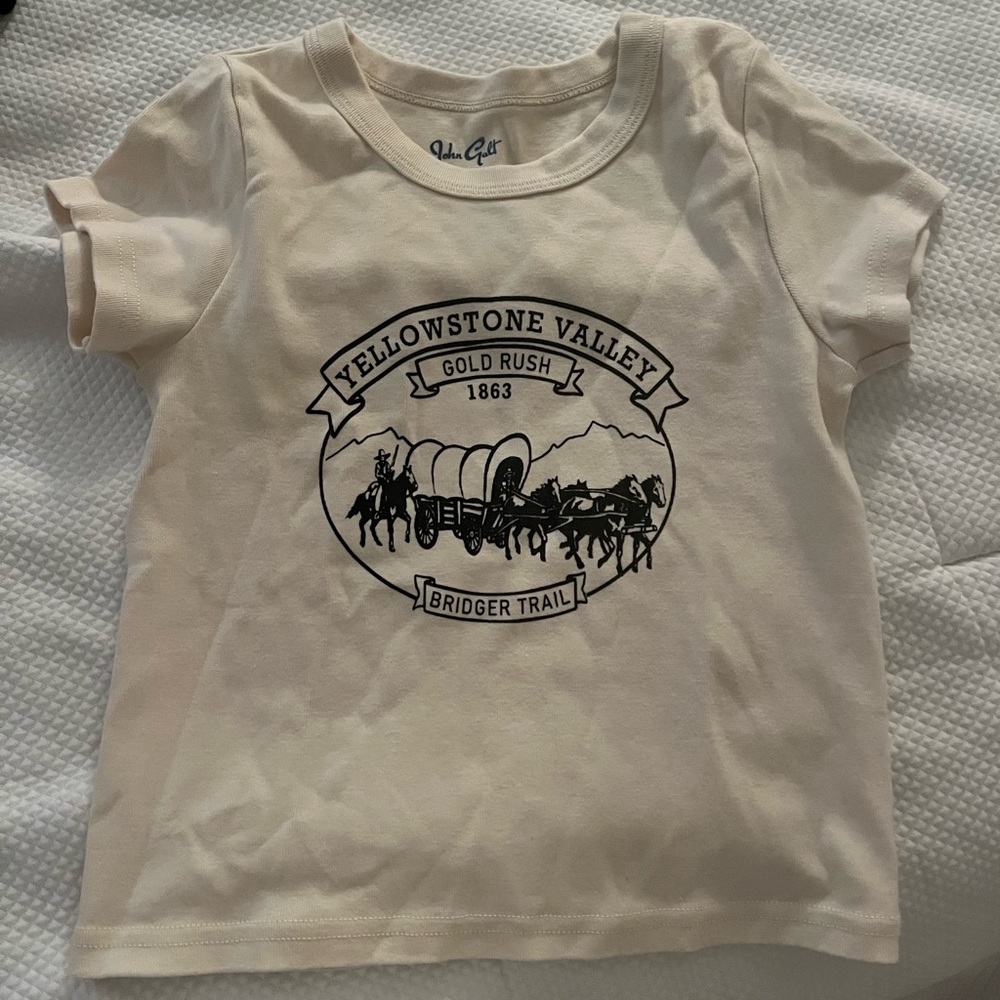 Brandy Melville John Galt Graphic Tee Yellowstone